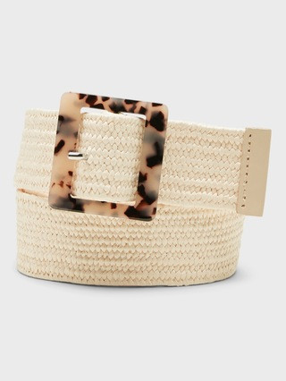Resin Buckle Stretch-Straw Belt | Banana Republic (US)