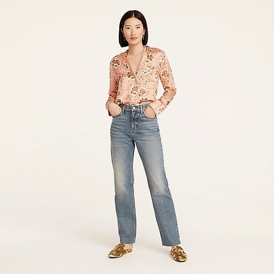 Petite High-rise full-length '90s classic-straight jean in Holly wash | J.Crew US