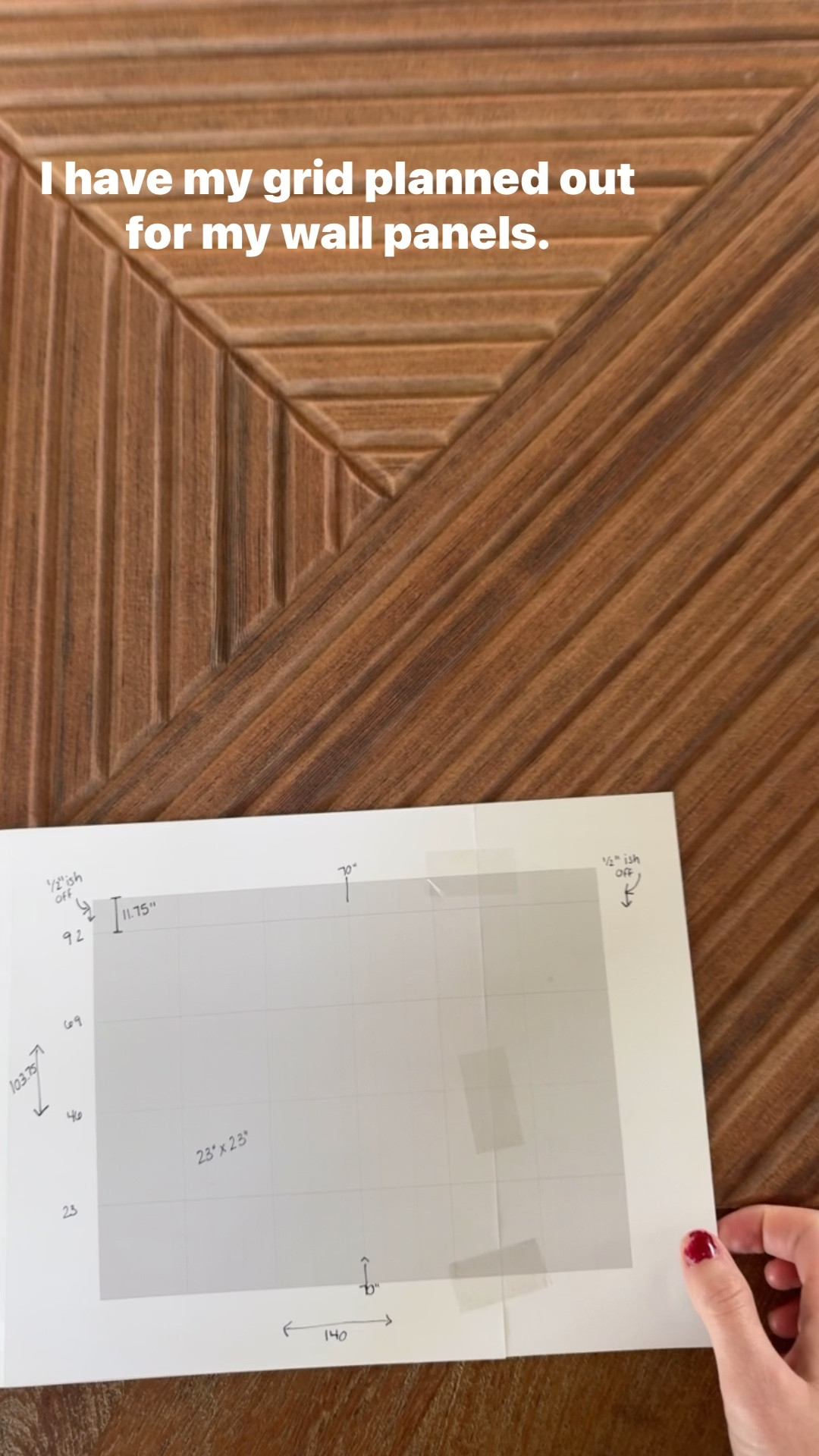 What do you guys think? I need to figure out if I put the extra skinny row on the top, bottom or not at all! I am being indecisive. These panels are awesome and come in a lot of different colors and patterns! They just stick right on! So easy. 

#LTKstorytime #LTKdayinmylife #LTKHome