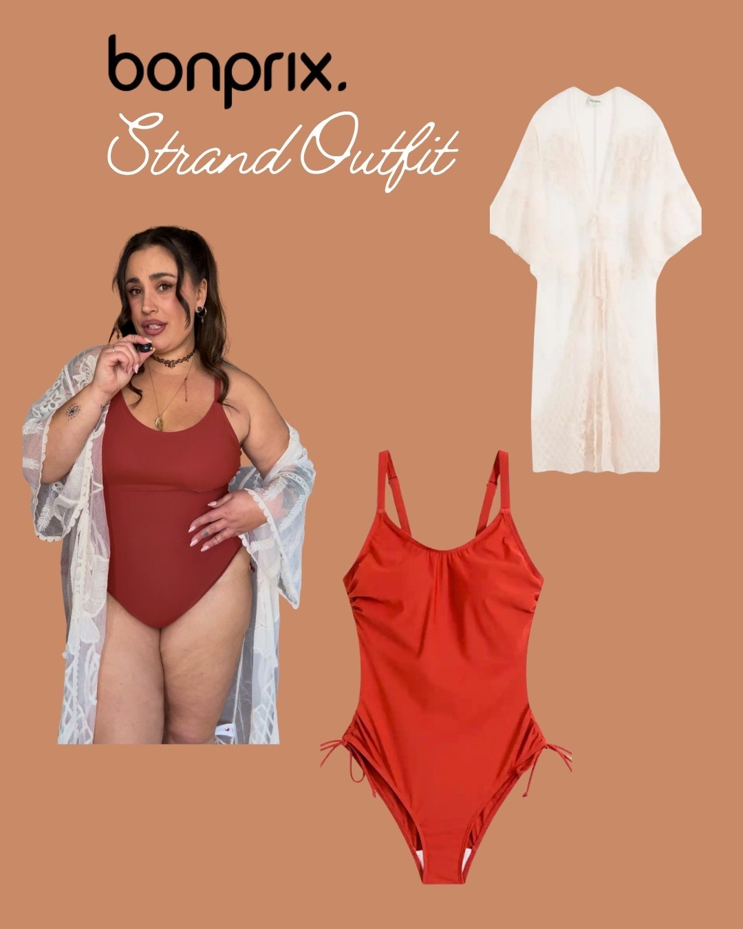 Rost farbener  Badeanzug in Größe 44 🧡

#LTKspring #LTKmidsize #LTKswimwear