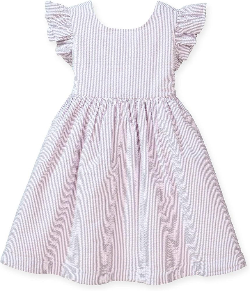 Girls' Flutter Sleeve Bow Back Dress | Amazon (US)