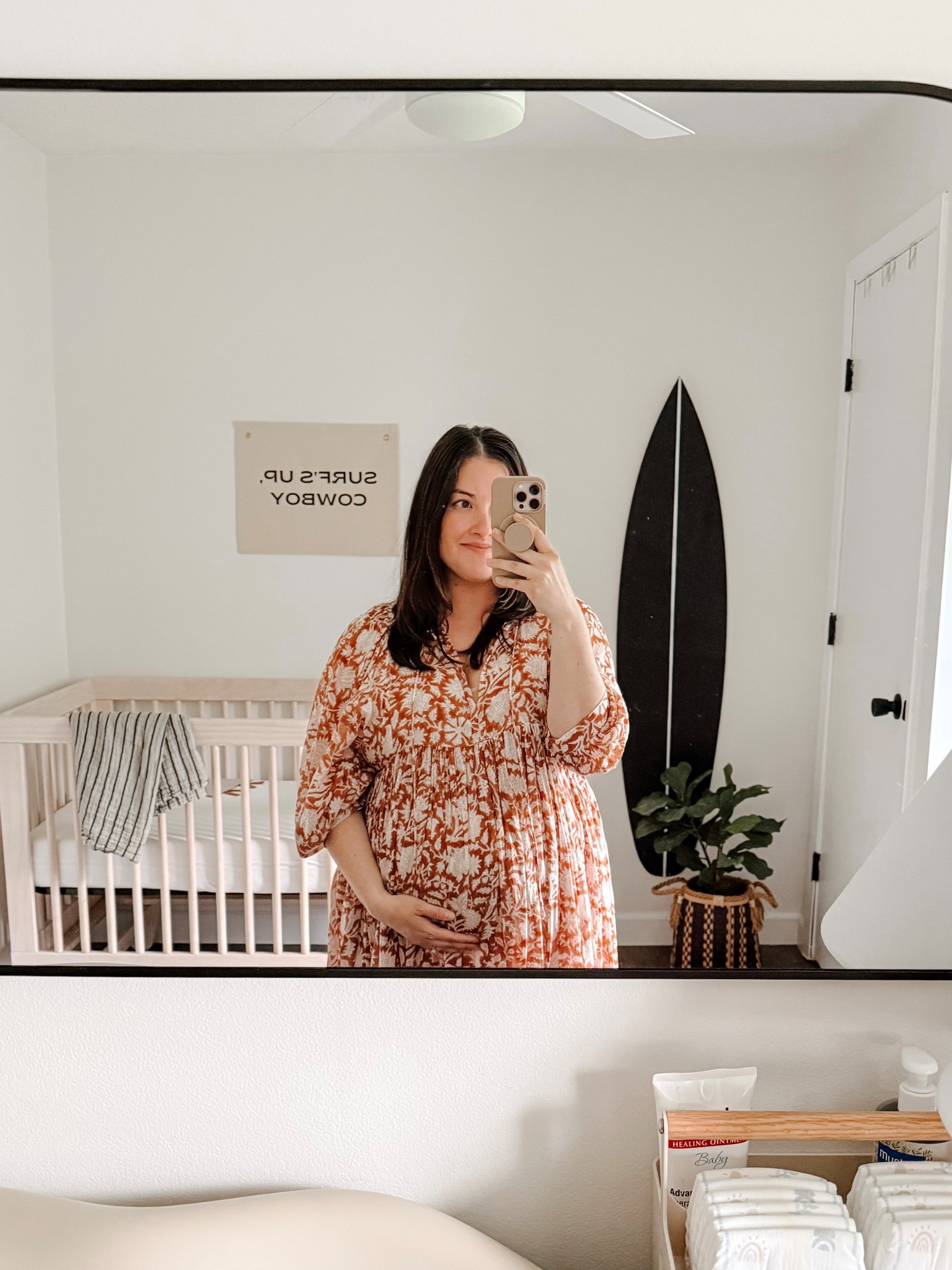 Dress for maternity and postpartum | Surf inspired nursery

Found a dupe dress for less linked here

#LTKPetite #LTKBaby #LTKBump