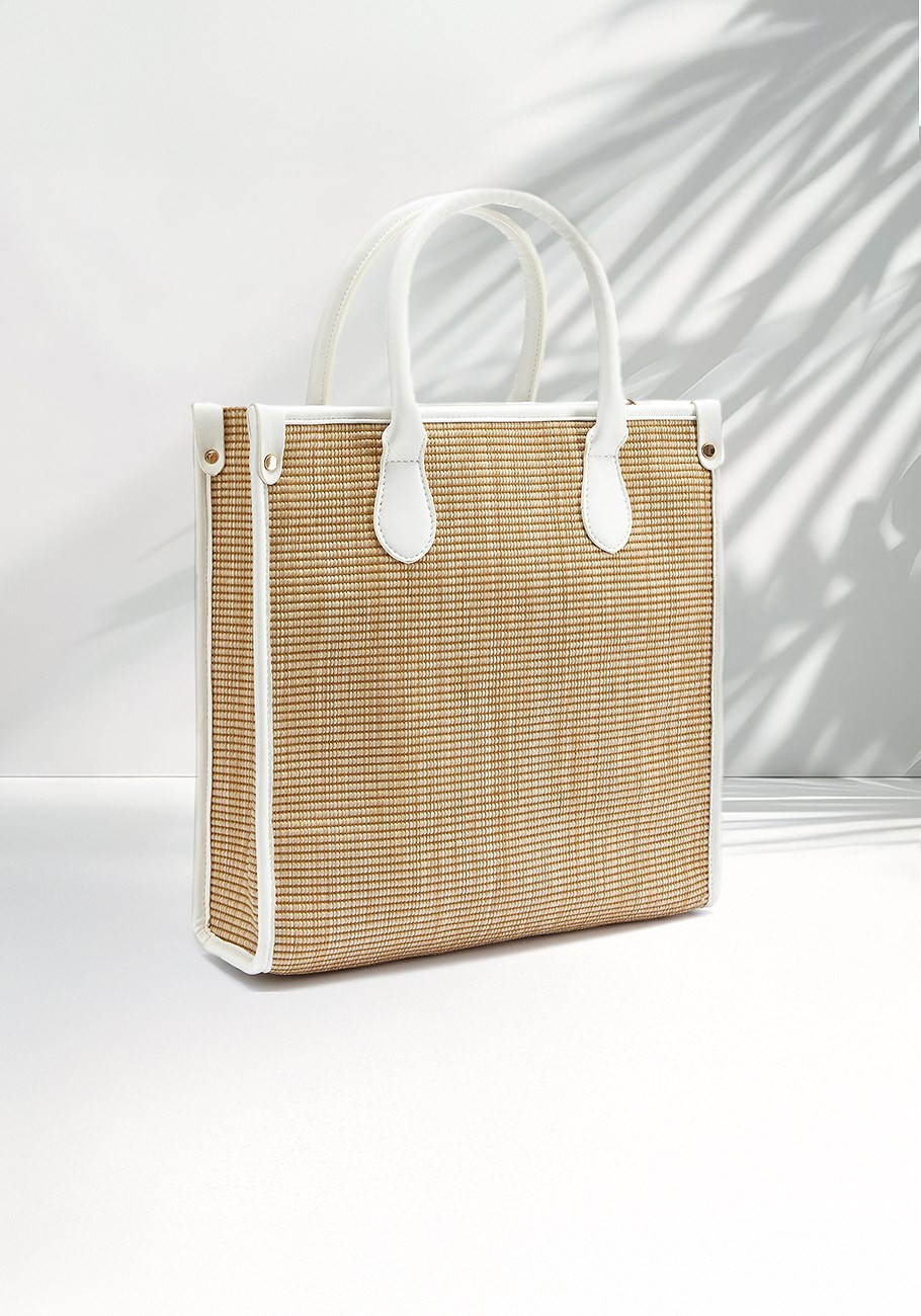 raffia structured tote bag | Lascana