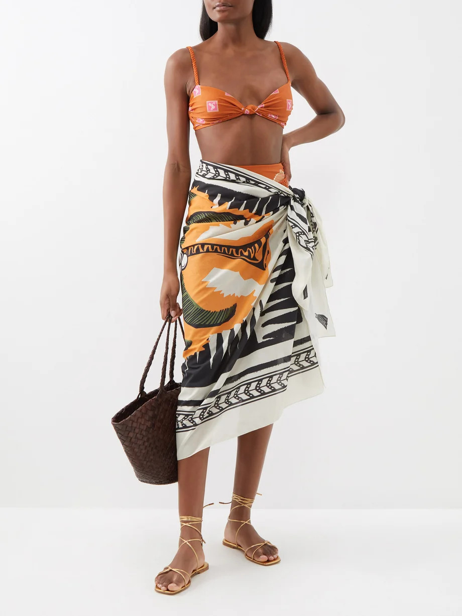 Andean-print bikini top | Matches (US)