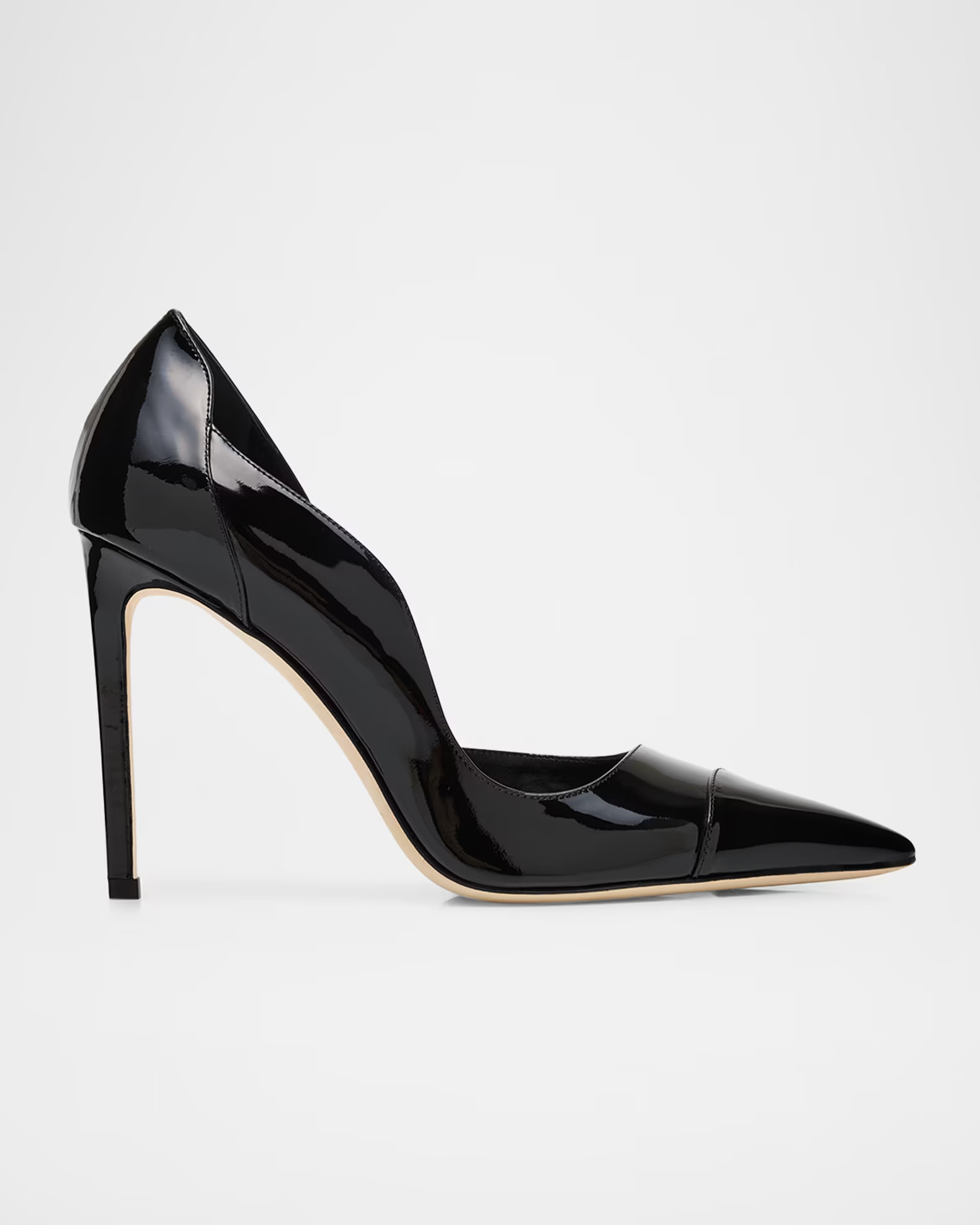 100mm Brigitte Patent Leather d'Orsay Pumps | Neiman Marcus