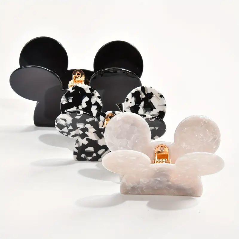 Acetate Creative Hair Claw Mouse Ears Shaped Hair Claw Clip - Temu Canada | Temu Affiliate Program