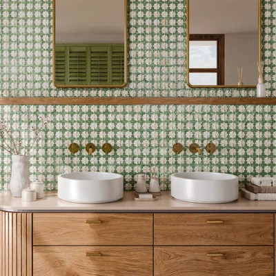 Tetuan Astre 12-1/8 In. X 21-7/8 In. Porcelain Wall Tile | Wayfair North America