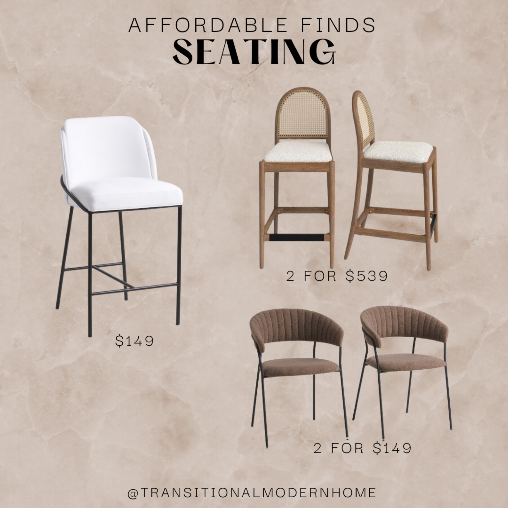 Affordable seating for your dining room and kitchen island! Absolutely love! ✨

#LTKsalealert #LTKHoliday #LTKhome