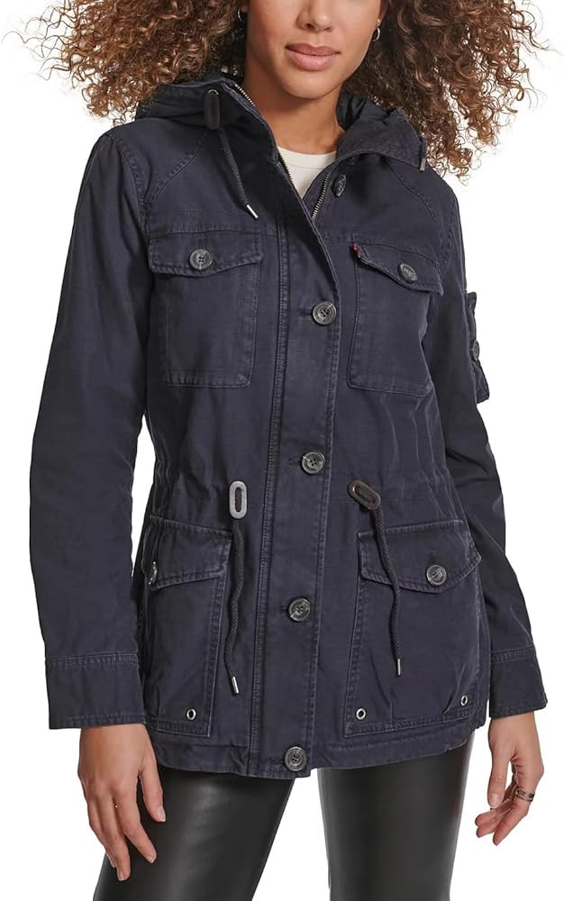 Levi's Women's Lightweight Cotton Military Jacket (Standard & Plus Sizes) | Amazon (US)
