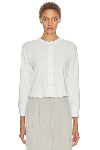 The Row Gano Top in White - White. Size L (also in ). | FWRD 