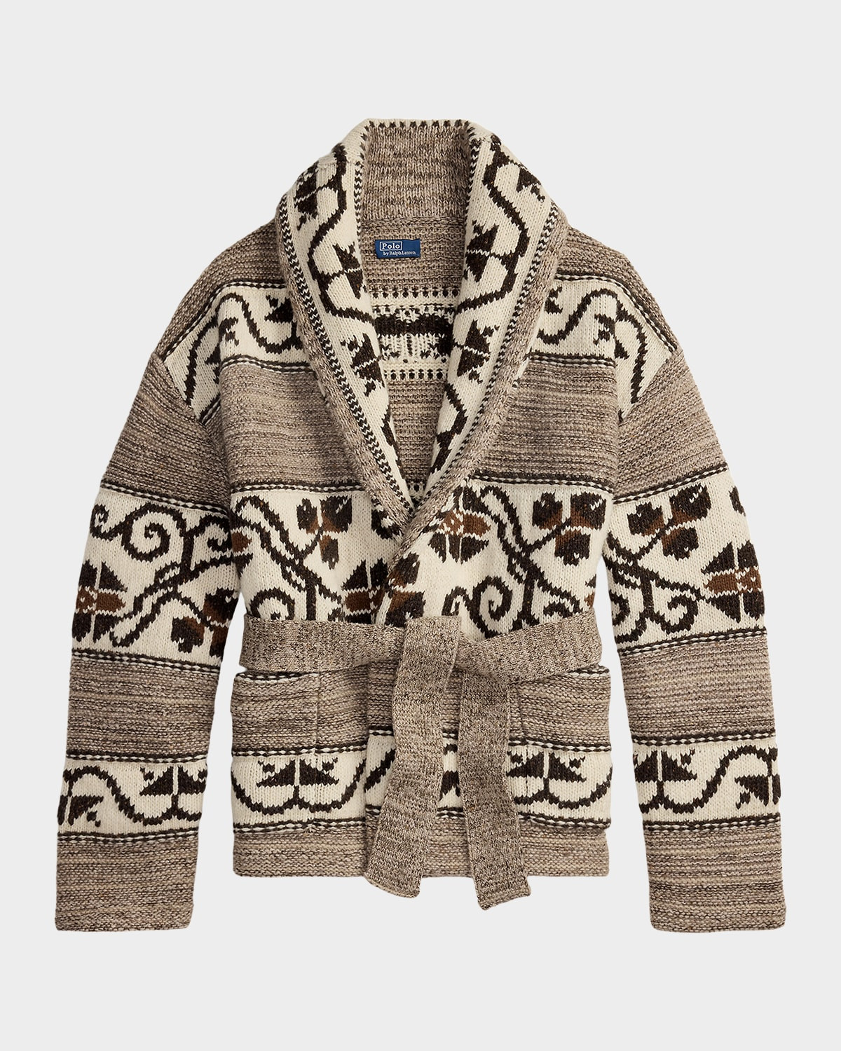 Wool-Blend Shawl-Collar Cardigan | Neiman Marcus