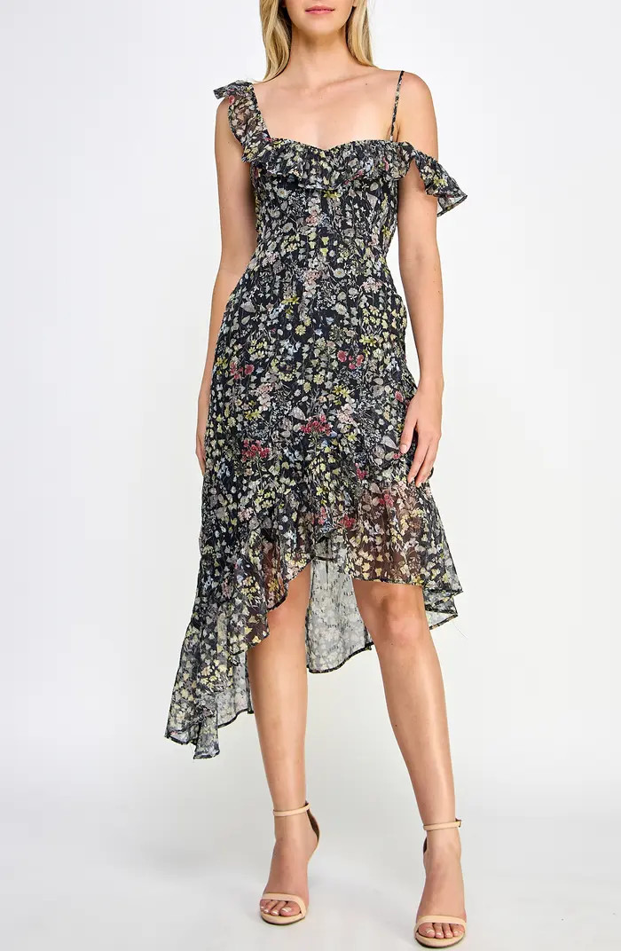 Floral Asymmetric Dress | Nordstrom Rack