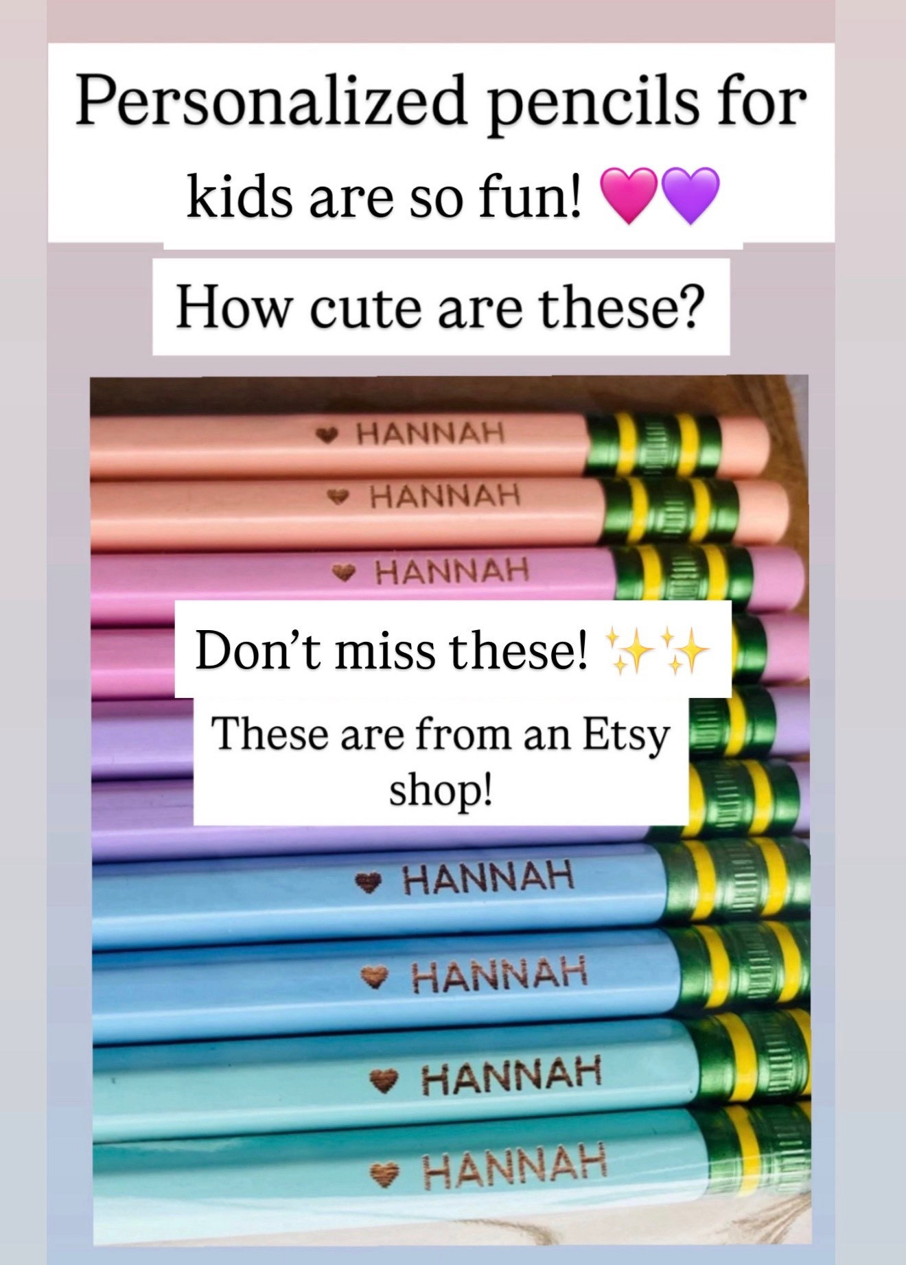 Personalized pencils 

#LTKSeasonal