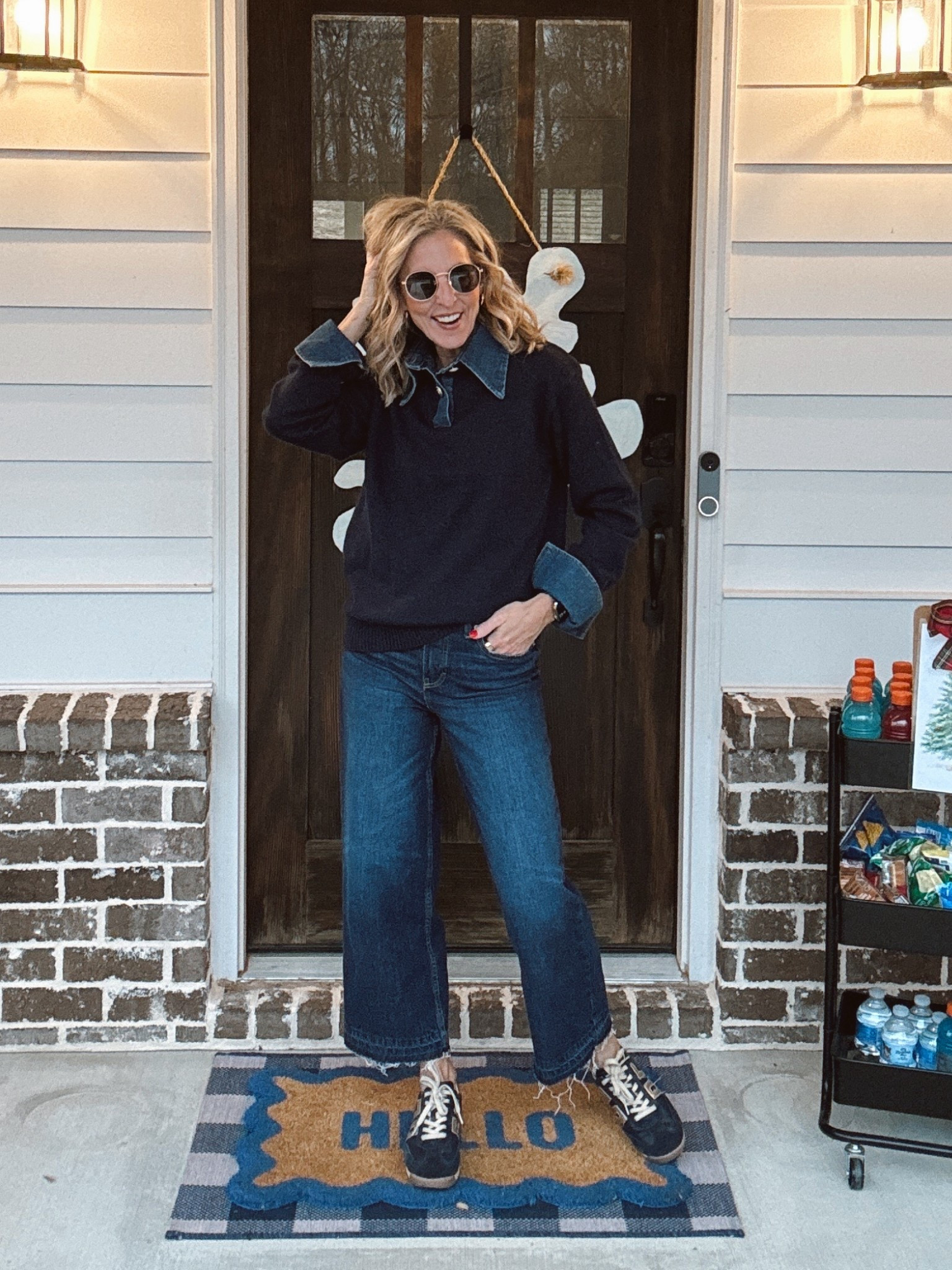 This might be the cutest Amazon sweater yet.  This oversized long-sleeve 2-in-1 denim-collar knit gives you that layered-look without the bulk. It’s cozy, on-trend, and right now it’s at the lowest price in 30 days — under $35! It comes in 8 different prints and looks so good with your favorite denim for everyday wear, errands, school drop-off, or a casual coffee run. I’m wearing an s for a relaxed, easy fit and it’s one of those pieces you’ll keep grabbing again and again. Paired with my favorite Walmart jeans 👖 (size 0)  

#LTKootd #LTKgrwm #LTKdayinmylife