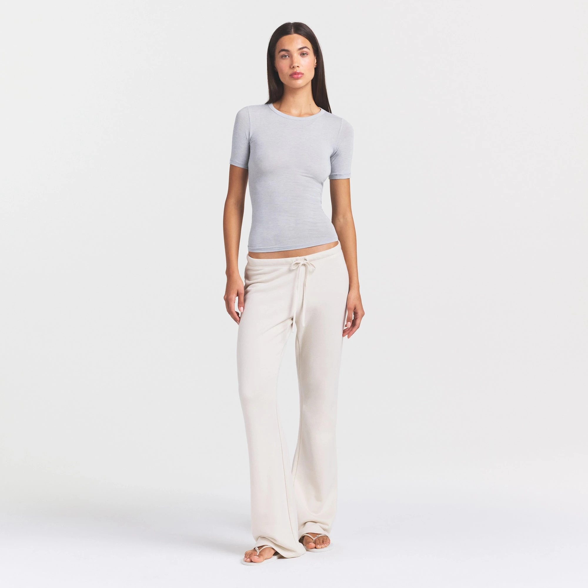 Margaret is size 2, 32A, and 5\u201910.5\u201d (179cm), wearing SKIMS XS | SKIMS (US)
