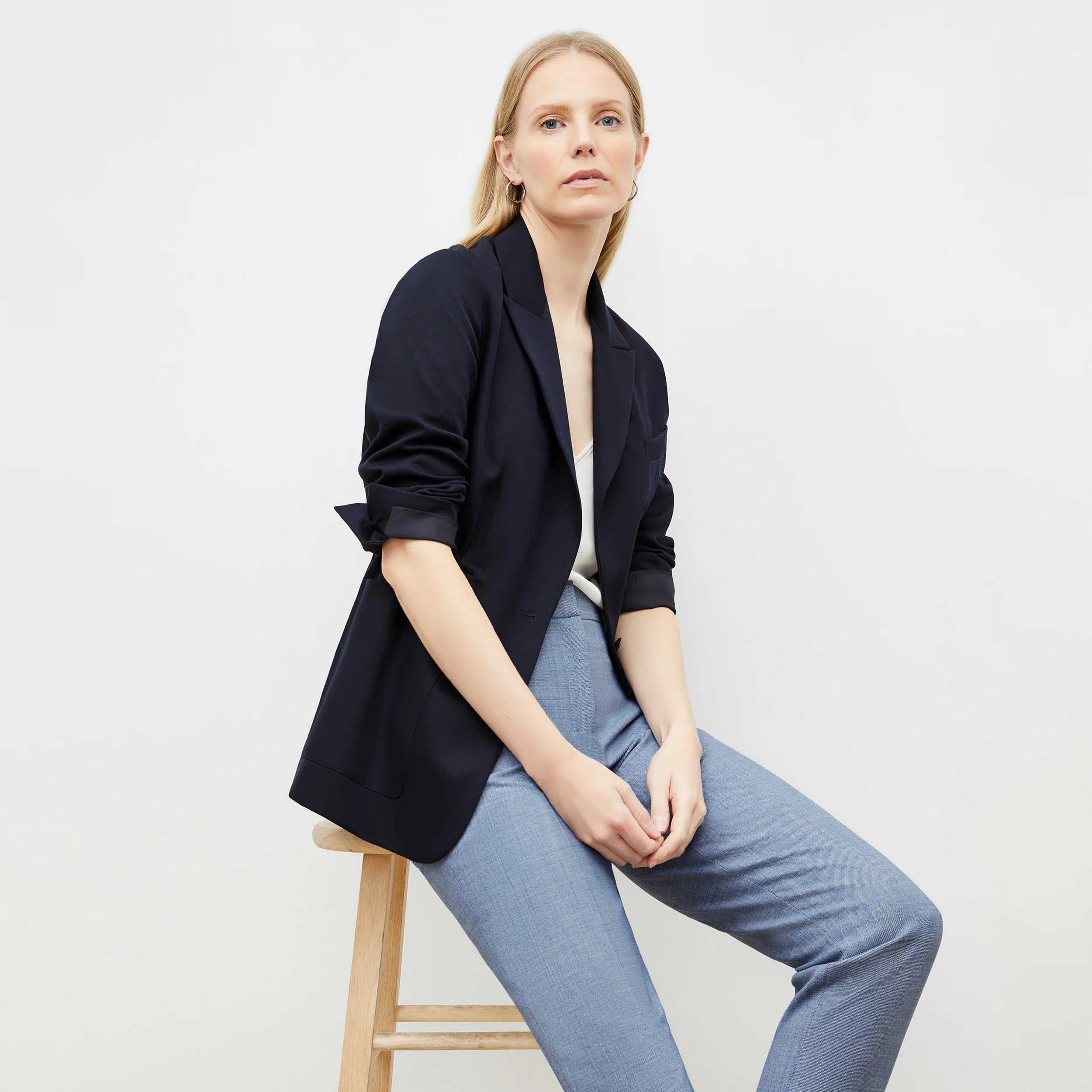 The Mejia Pant - Sharkskin | MM LaFleur