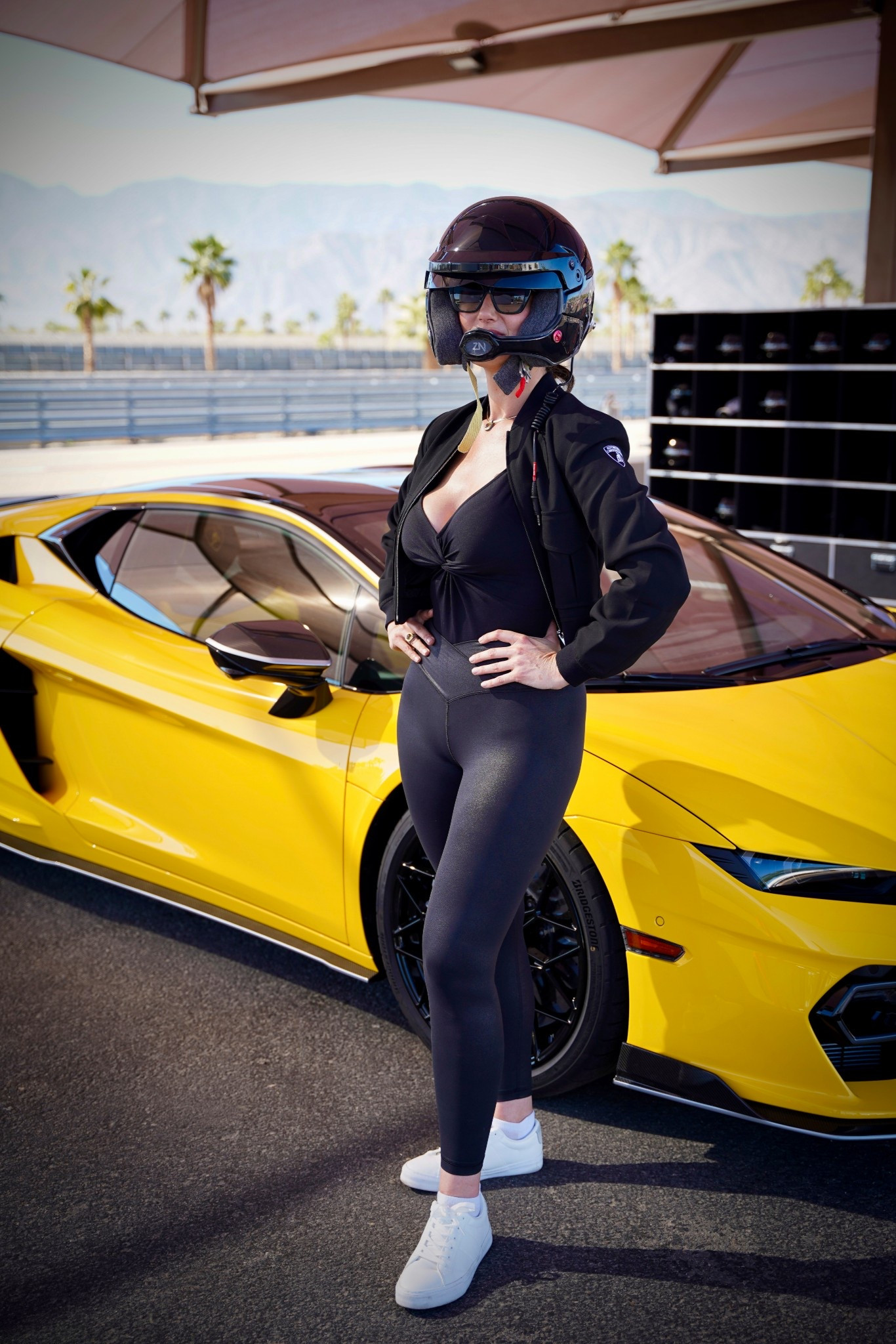 Track day with Lamborghini! Athletic apparel - workout outfits - leggings - fitness apparel 

#LTKFindsUnder50 #LTKActive #LTKStyleTip