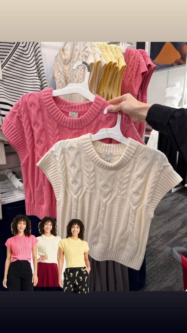 ✨ This short-sleeve cable-knit crewneck from A New Day is the perfect trendy staple for effortless everyday outfits.

#LTKSaleAlert #LTKMidsize #LTKValentine