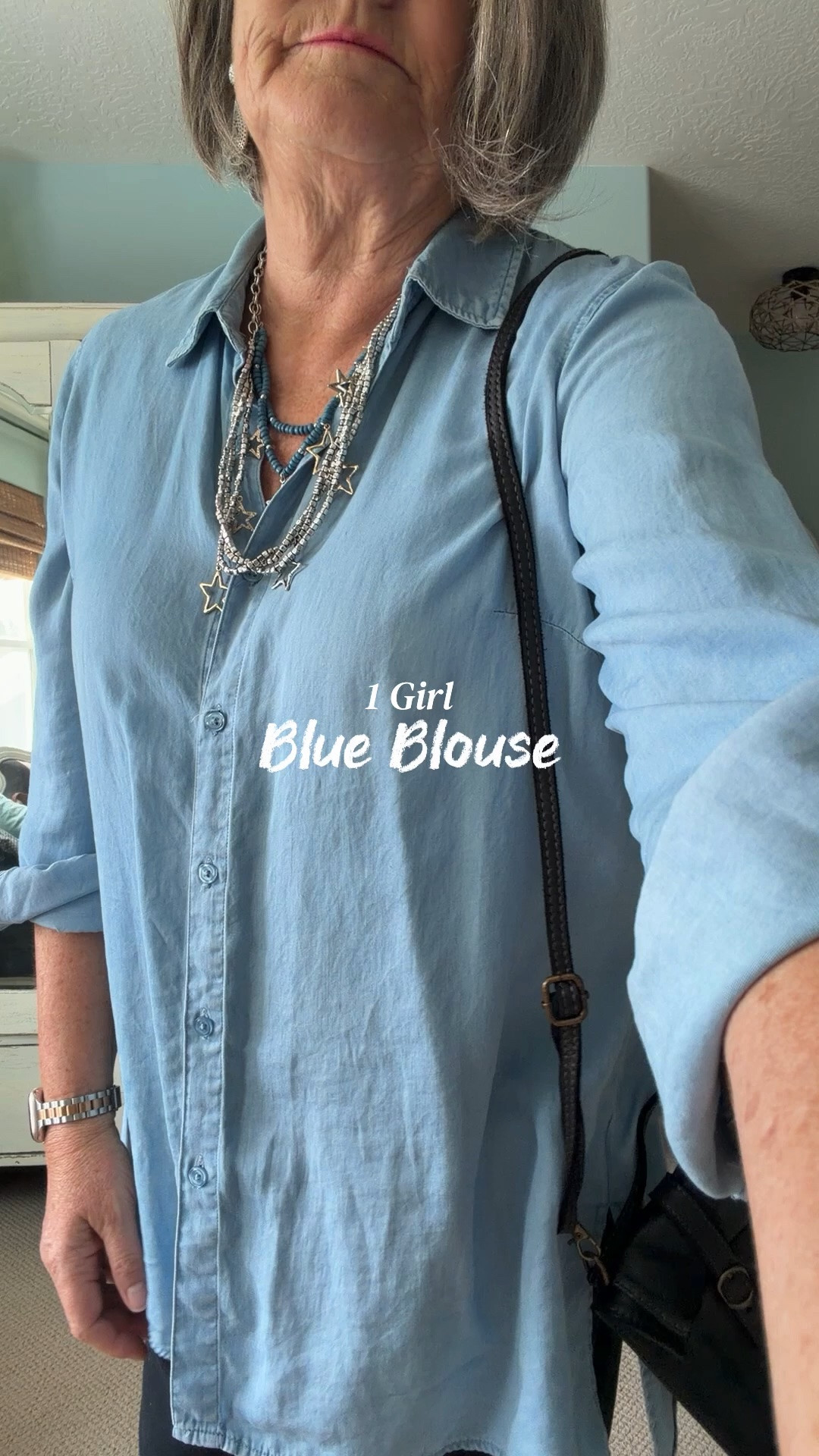 In memory of my mom.. I am wearing her favorite blue blouse. 
Today is her birthday and she would have been 85 today! 
Missing her so much
❤️❤️❤️

#LTKootd