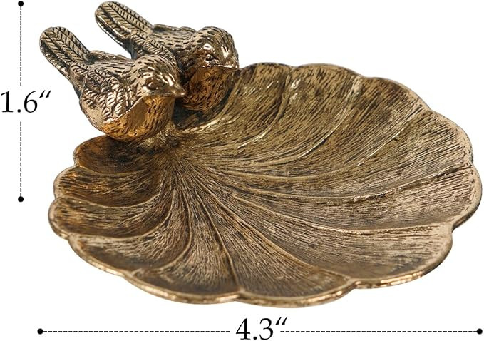 NIKKY HOME Ring Holder Bird Jewelry Dish Vintage Trinket Tray Decorative Shabby Chic Display Orga... | Amazon (US)