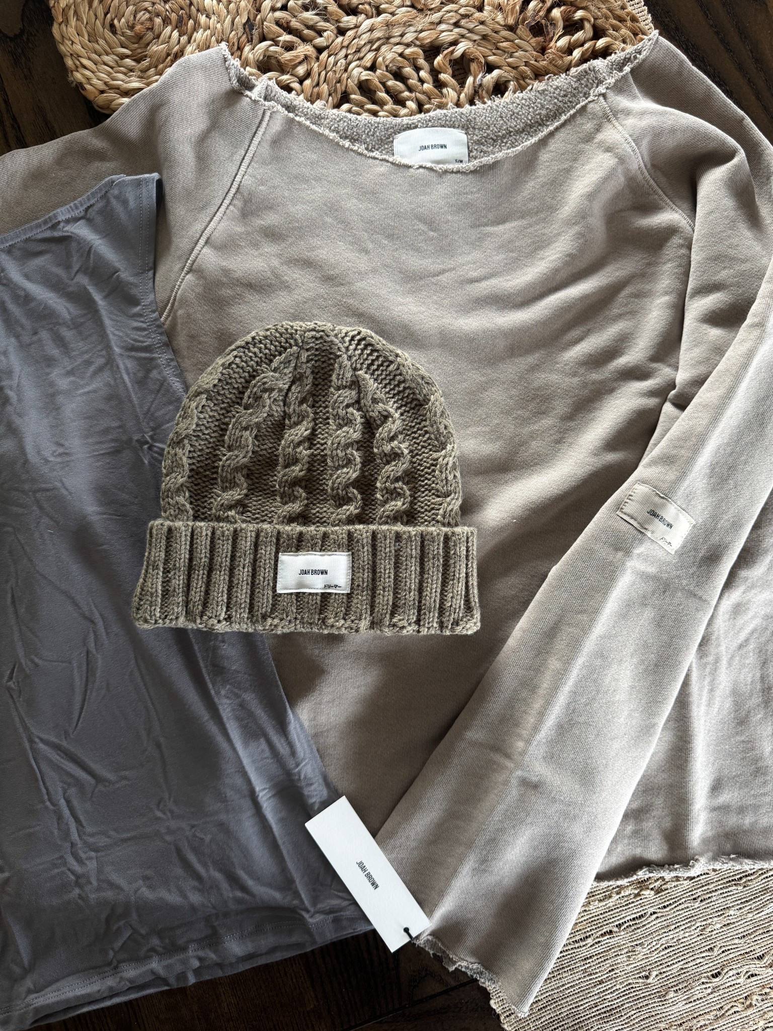 My latest JOAH BROWN order did not disappoint—I have been shopping here for a couple of years & it is pricey, but these are some of my most worn workout & Athleisure items. 

Joah Brown - Athleisure - Sweatsuit - Sweatshirt - Sweats - Shorts - Real Joah Brown - Knit Beanie - 

#therealthing #nopretending #notaposer 