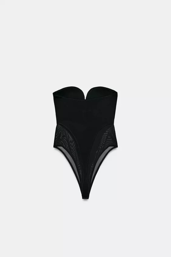 COMBINATION BANDEAU BODYSUIT | Zara US