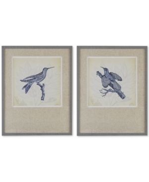 Harbor House Embroidered Birds 2-Pc. Framed Wall Art Set | Macys (US)