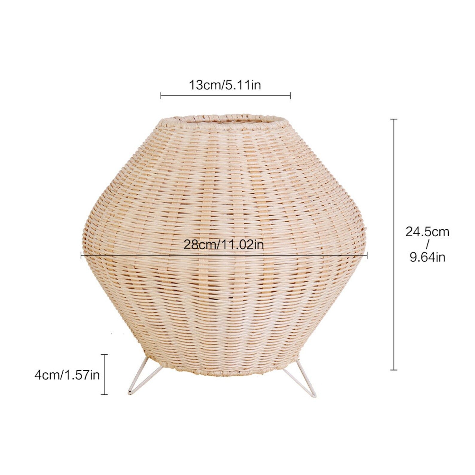 Arturest Rattan Weaving Table Lampeye-caring Handmadebedside | Etsy | Etsy (US)