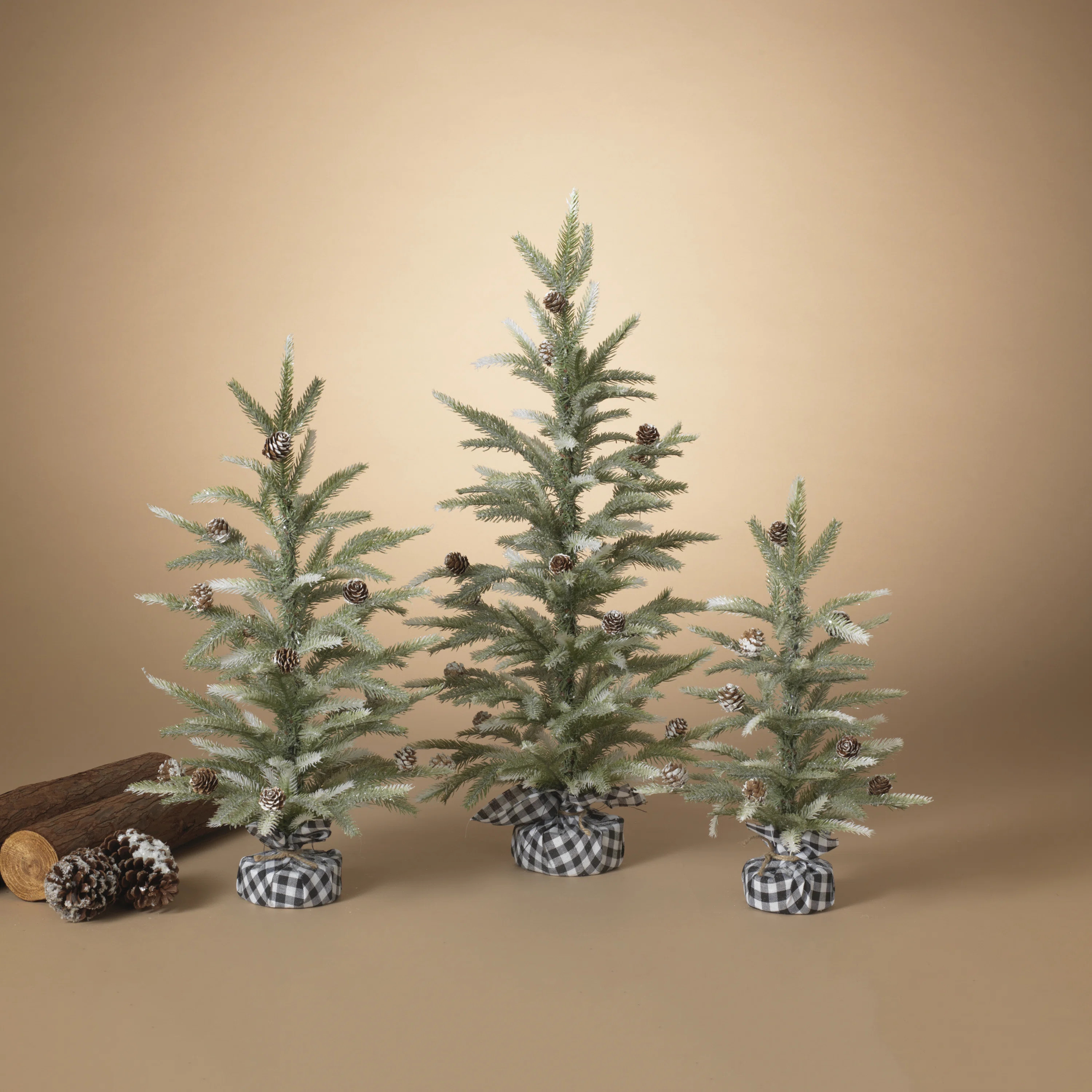 Farmhouse Pine Christmas Trees Set Of 3 | Wayfair North America