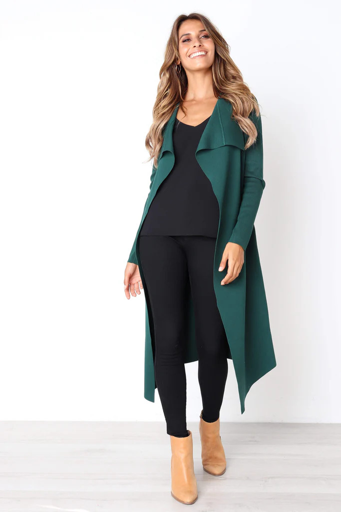 Audrina Cardigan - Forest Green | Petal & Pup (US)