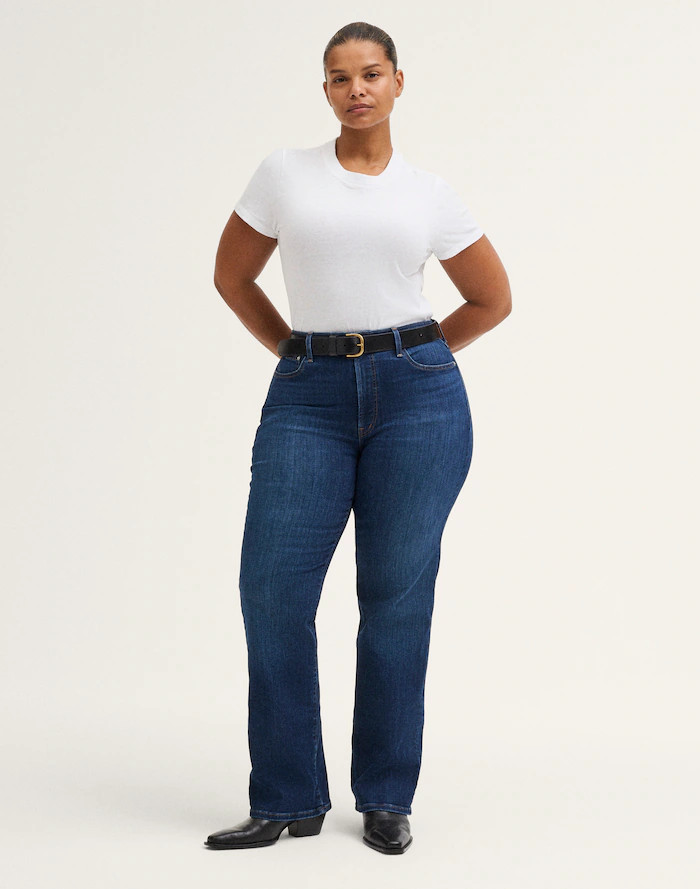 The Plus Straight Jean in Super Stretch Denim | Madewell