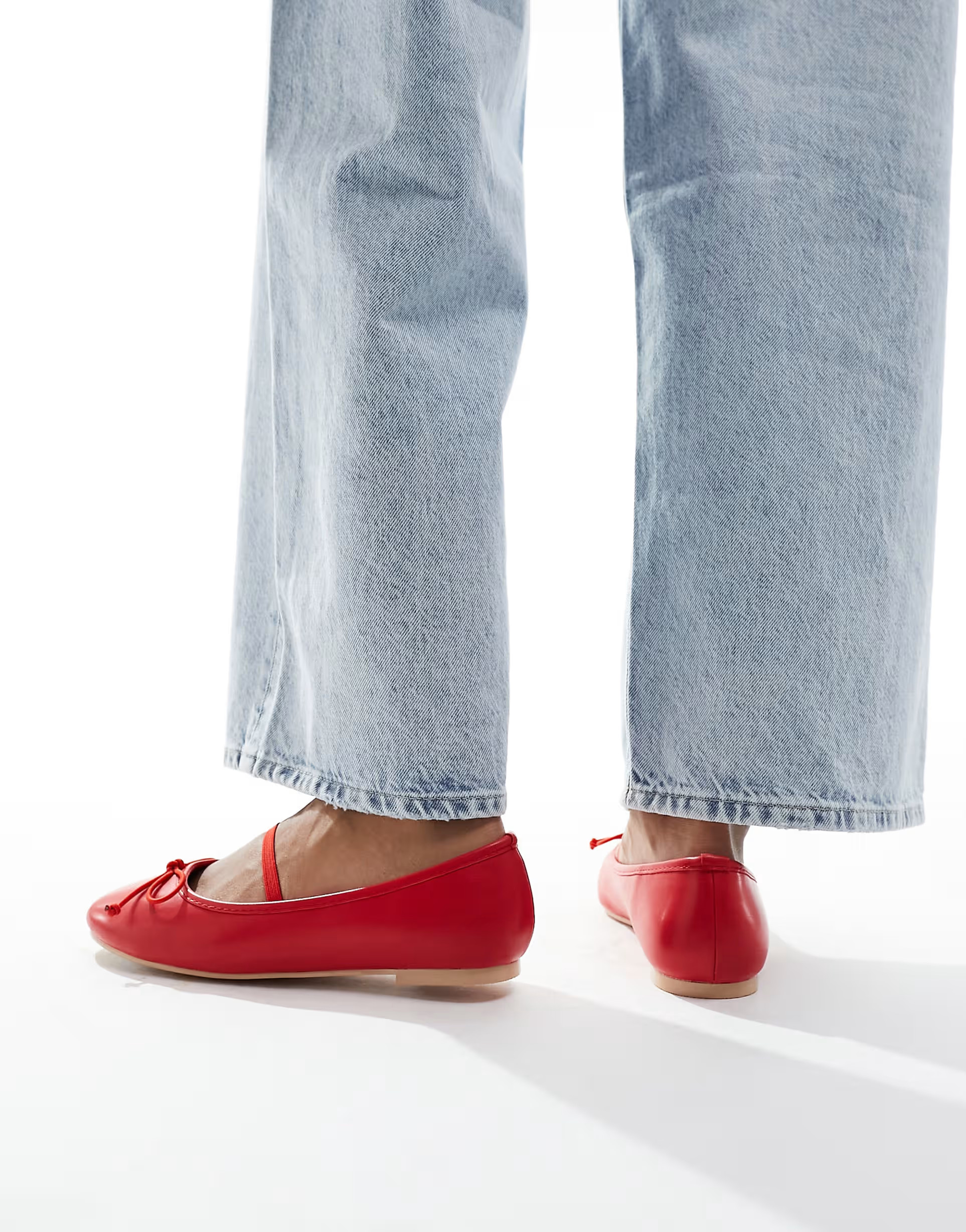 Public Desire Alexa ballet pumps in red | ASOS | ASOS (Global)