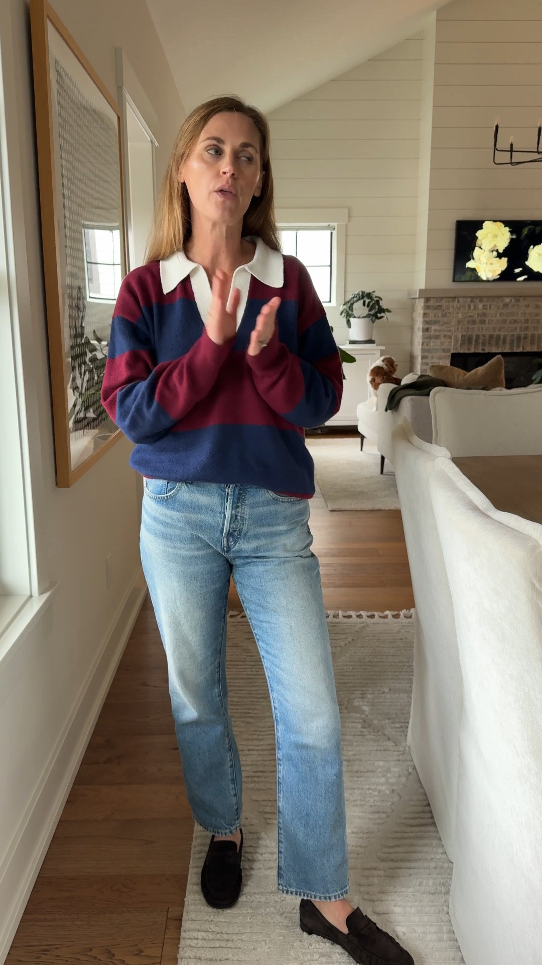 Sweater size small
Jeans I went up a size and petite

#LTKdayinmylife #LTKgrwm #LTKootd