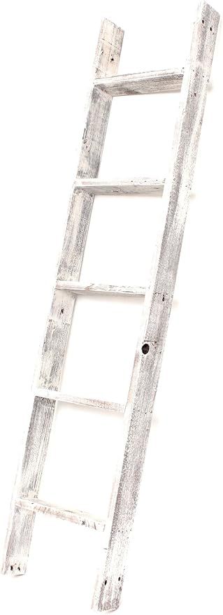 Amazon.com: BarnwoodUSA Rustic Farmhouse Blanket Ladder - Our 5 ft Ladder can be Mounted Horizont... | Amazon (US)