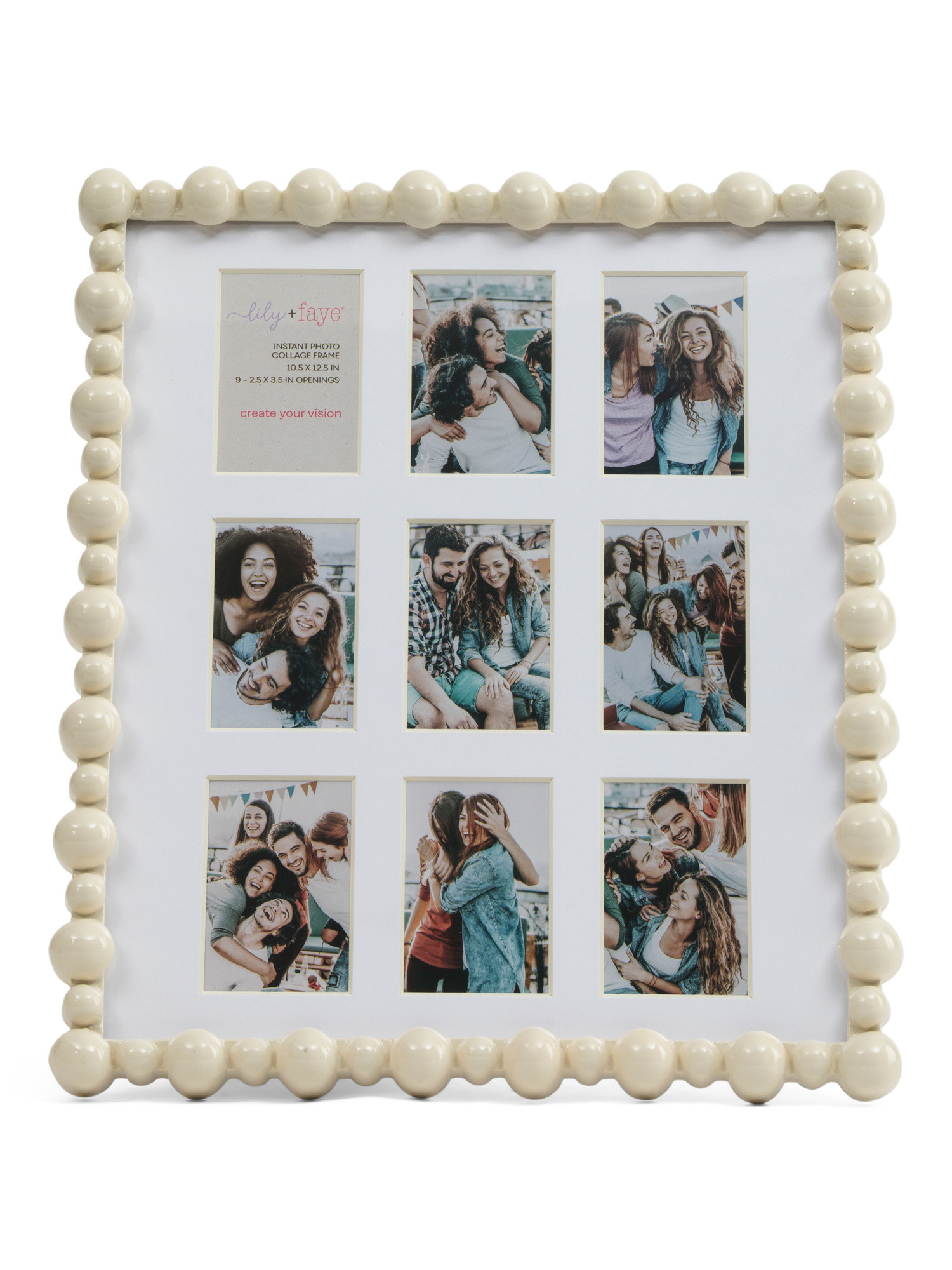 10.5x12.5 Matted To 9 2.5x3.5 Instaphoto Beaded Wall Frame | Mother's Day Gifts | Marshalls | Marshalls