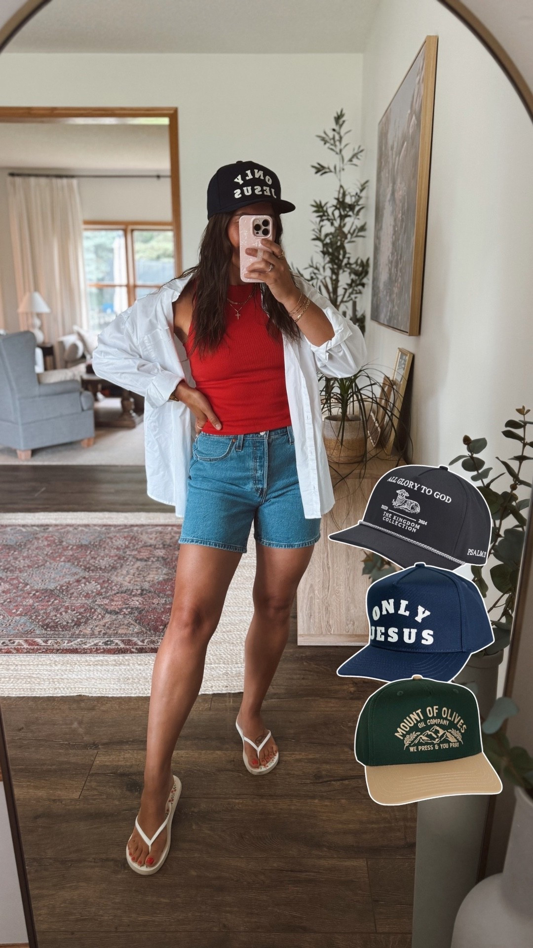 Easy Fourth of July outfit! Love my Only Jesus hat available on Amazon!

Small tank & linen shirt

#LTKootd #LTKSeasonal #LTKgrwm