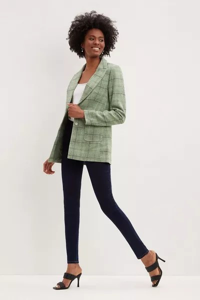 Tall Check Boucle Blazer | Debenhams UK