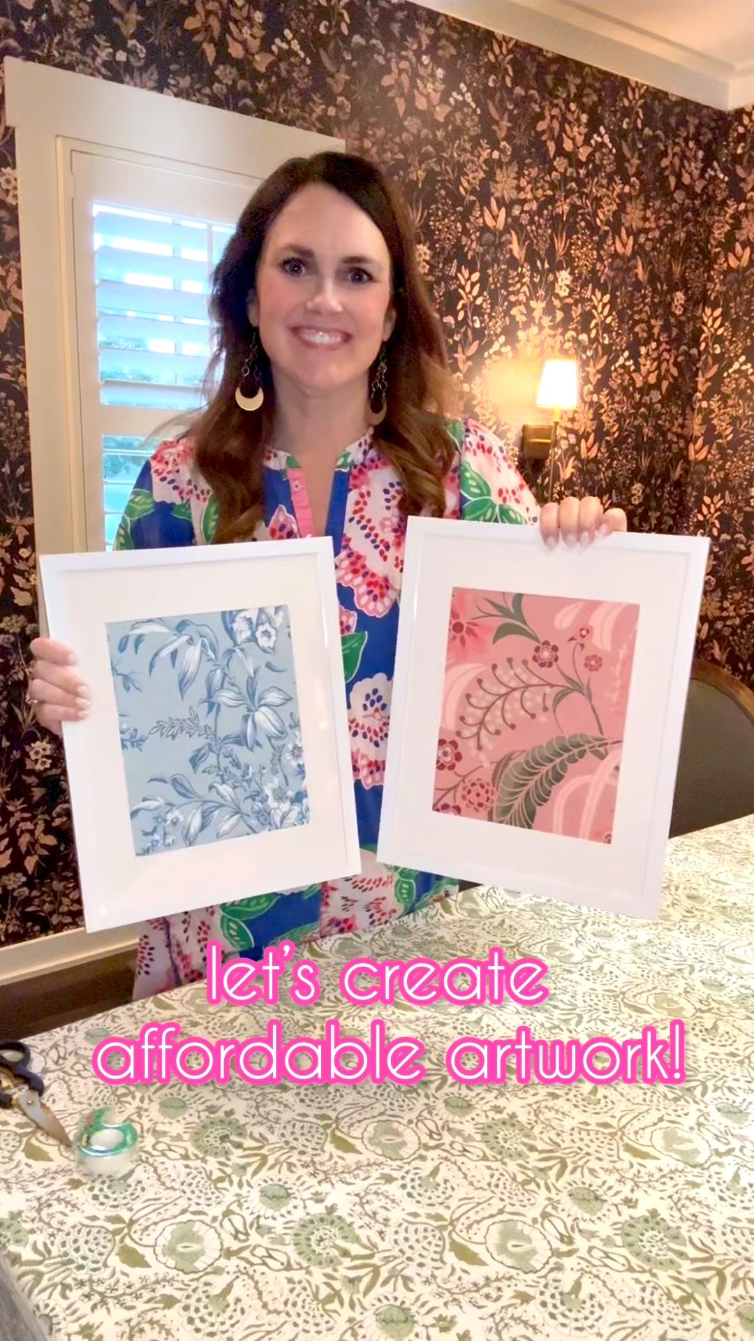 I needed some cute, inexpensive artwork for my primary bathroom makeover, so I grabbed my leftover wallpaper from my powder room and living room walls. I got a set of FIVE MATTED FRAMES for under $25!!! Y'all. Y'ALL. How gorgeous did these turn out?  They look perfect on my walls...stay tuned for the big reveal next week! 

#affordableartwork #wallpaper #diyart

#LTKFindsUnder50 #LTKHome #LTKSaleAlert