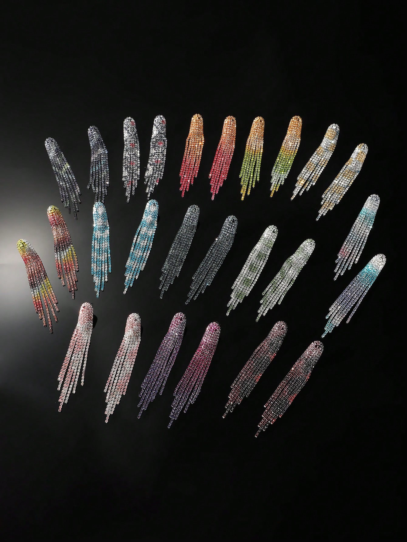 Fashion Long Tassel Crystal Earring For Women 1 Pair | SHEIN