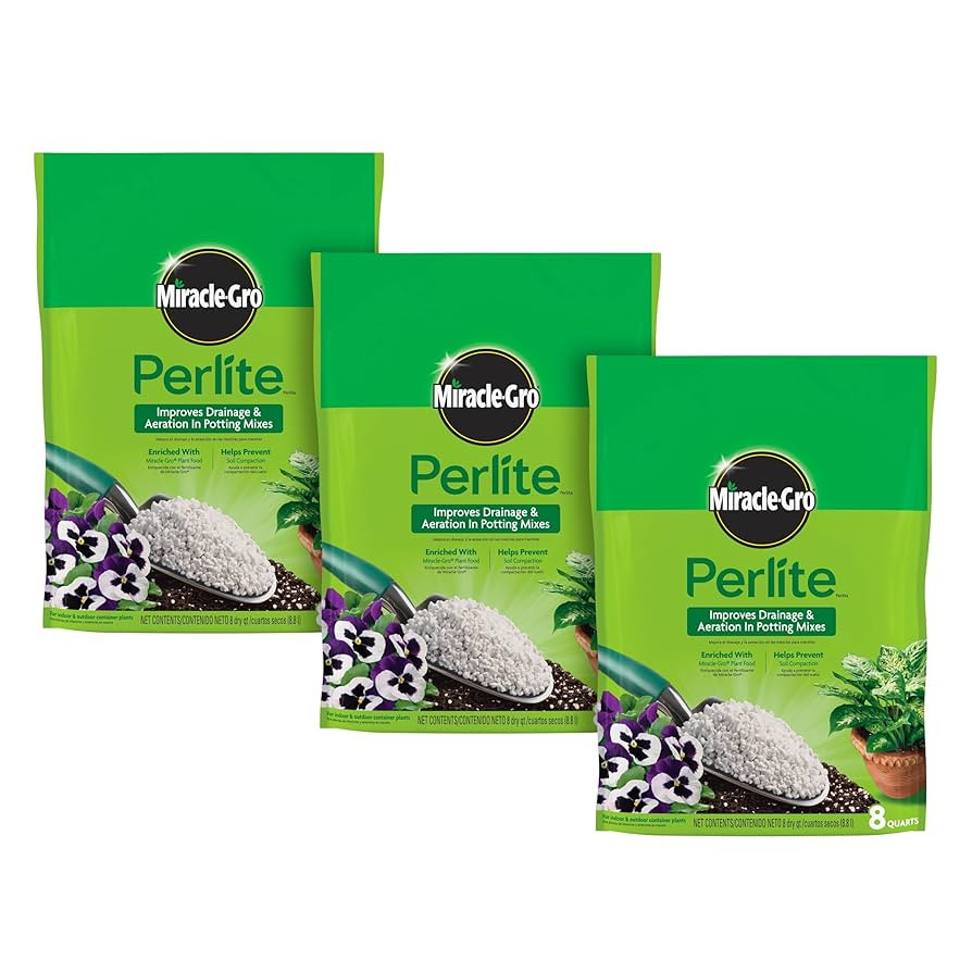 Miracle-Gro Perlite, Enriched with Plant Food, Improves Drainage and Aeration in Potting Mixes, F... | Amazon (US)