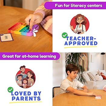 THE FIDGET GAME Science of Reading Flash Cards & Popping Mats - Master Digraphs & Syllables - Eng... | Amazon (US)
