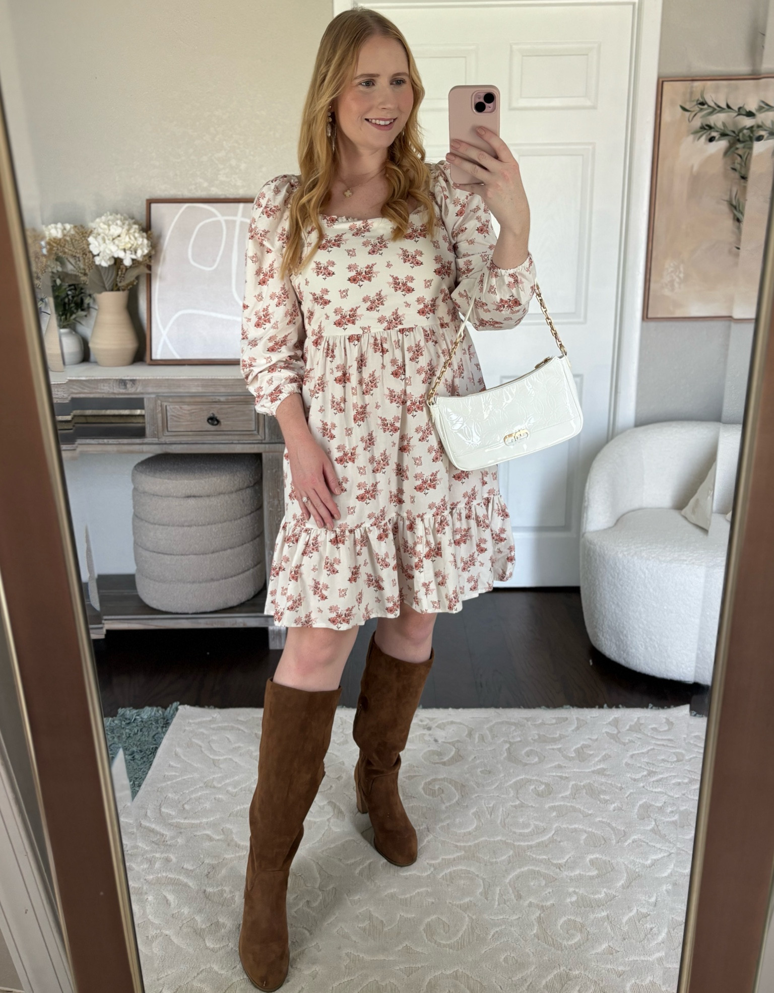 Dress: size large, could have done a medium! 

#LTKMidsize #LTKFindsUnder50 #LTKSeasonal