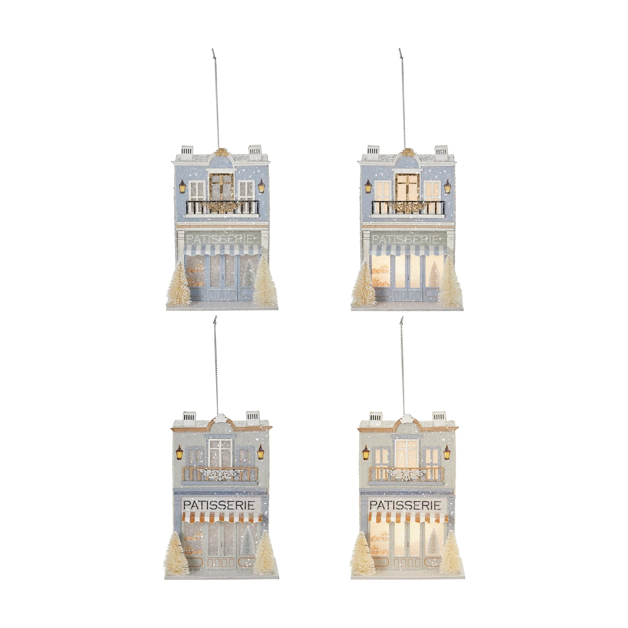 Fraiche Light Up Paper Bakery Ornaments 2-Pack, FRAICHE EX FR LED PAPER HOUSES - Walmart.ca | Walmart (CA)