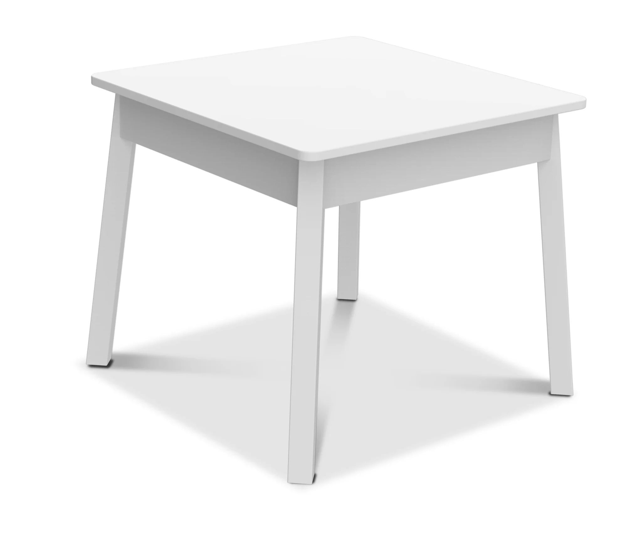 Melissa & Doug Wooden White Square Table – Kids Furniture for Playroom - Walmart.com | Walmart (US)
