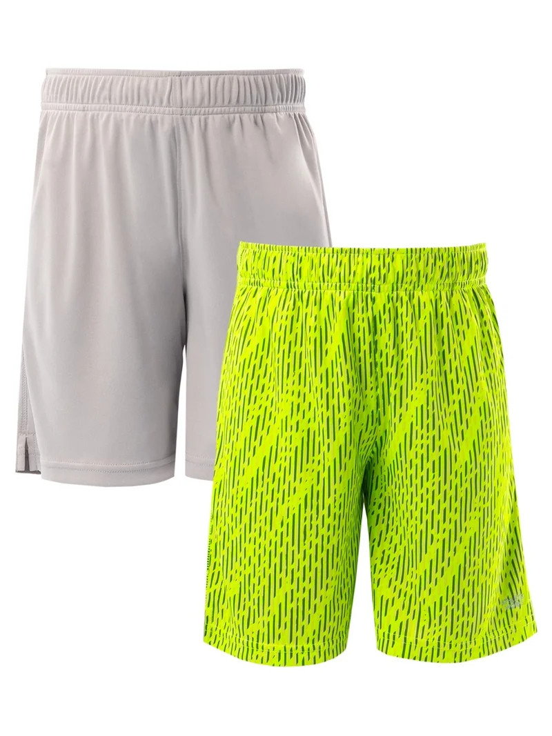 Athletic Works Boys Core Performance Shorts, 2-Pack, Sizes 4-18 & Husky | Walmart (US)