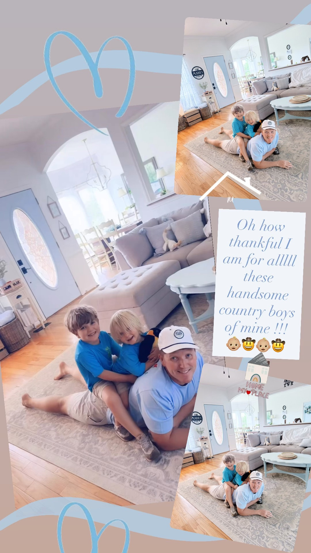 Oh how thankful I am for alllll these handsome country boys of mine !!! 👶🏼🤠👶🏼🤠