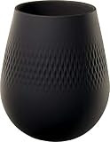 Villeroy & Boch Collier Noir Small Vase : Carre, 5 in, Black | Amazon (US)