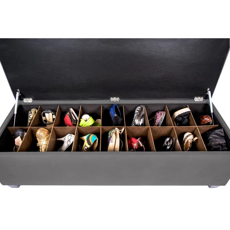 Heaney 18 Pair Shoe Storage Bench | Wayfair North America