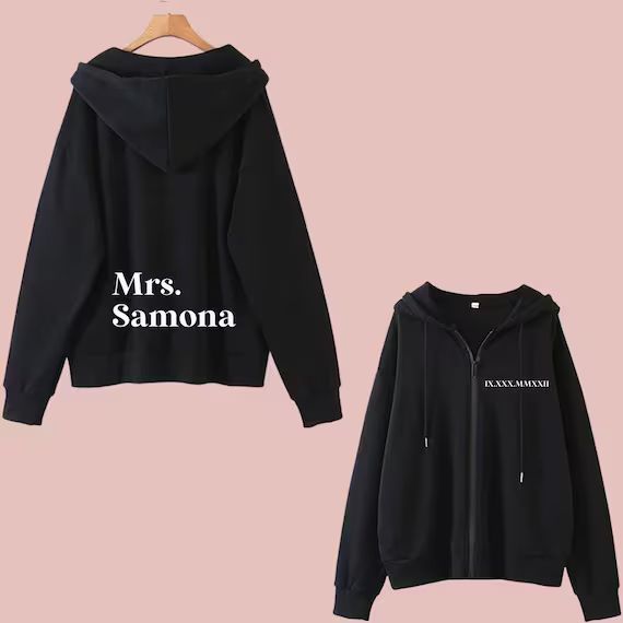 Mrs. Zip up Hoodie | Etsy | Etsy (US)