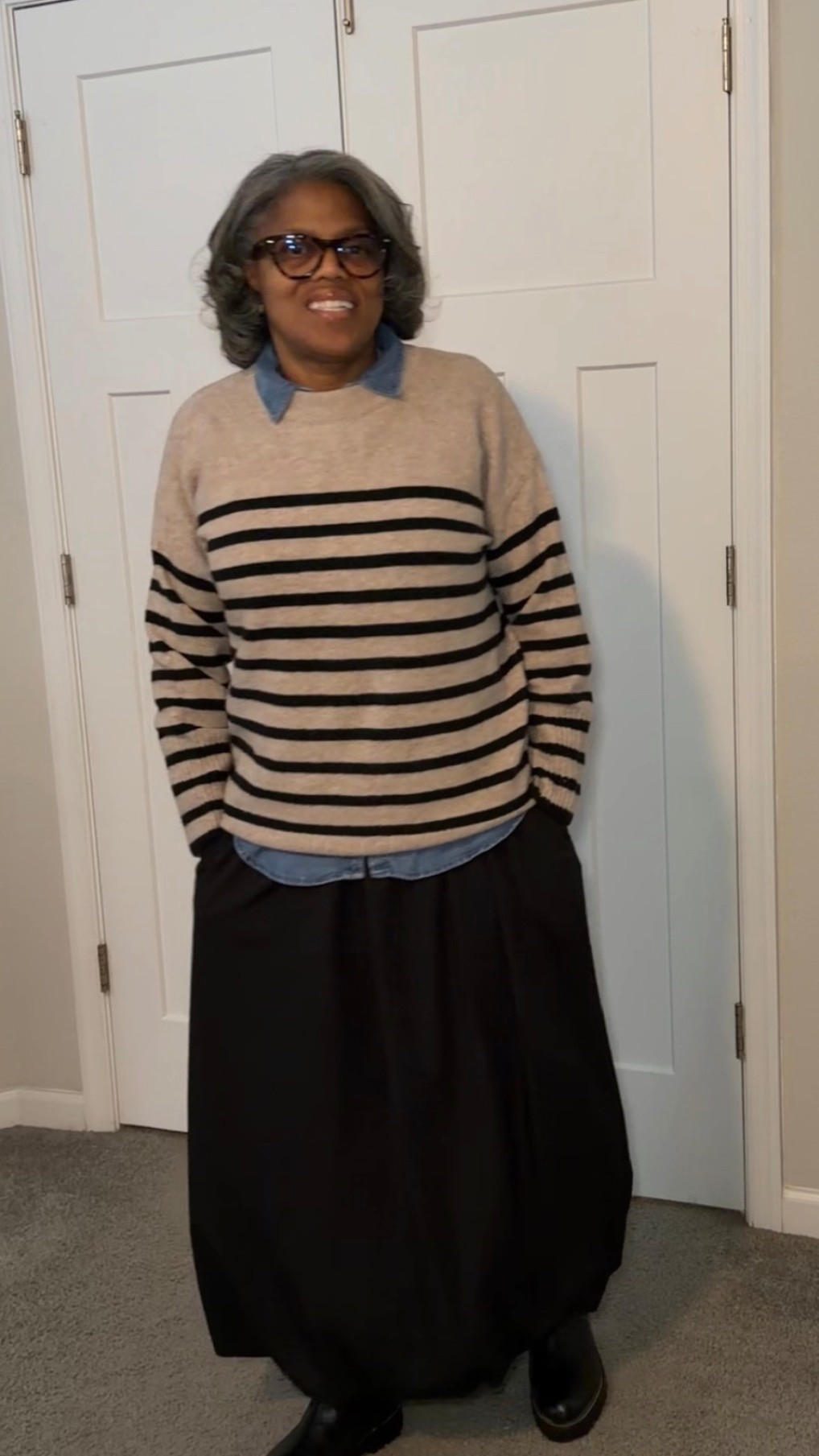 Proof that you don’t need new-new to look polished 👏🏾
Closet staples styled with intention: striped sweater, chambray layer, maxi skirt & boots .

Simple. Chic. Repeat-worthy.

Shop the look below 🖤

#LTKStyle
#LTKOver40
#LTKSeasonal
#ClassicStyle
#EverydayStyle
#ChicAndSimple
#LayeredLook
#MaxiSkirtStyle
#TimelessFashion
#WardrobeStaples
#EffortlessStyle
#WomenOver50Style


#LTKOver40 #LTKMidsize #LTKootd